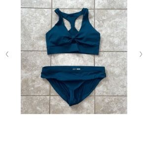 Calia by Carrie Underwood in teal/ small two piece bikini.